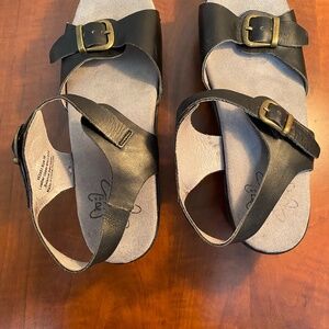 Dansko Sanita Clog Sandal Black Size 8 (EU 38)